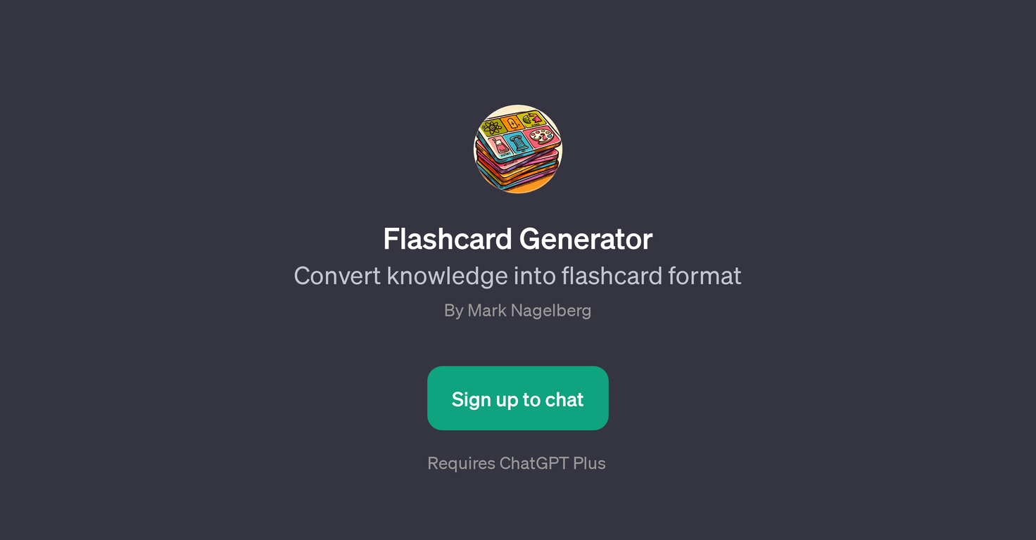 Flashcard Generator website