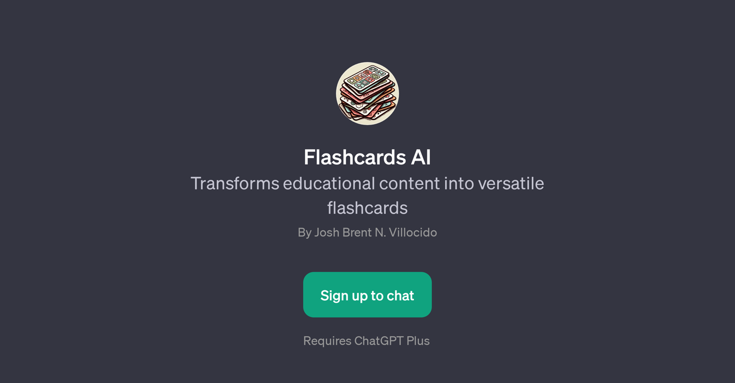 Flashcards AI website