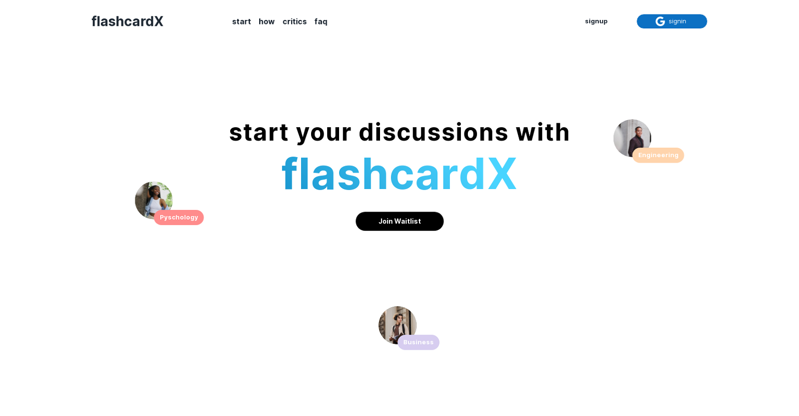 FlashcardX website