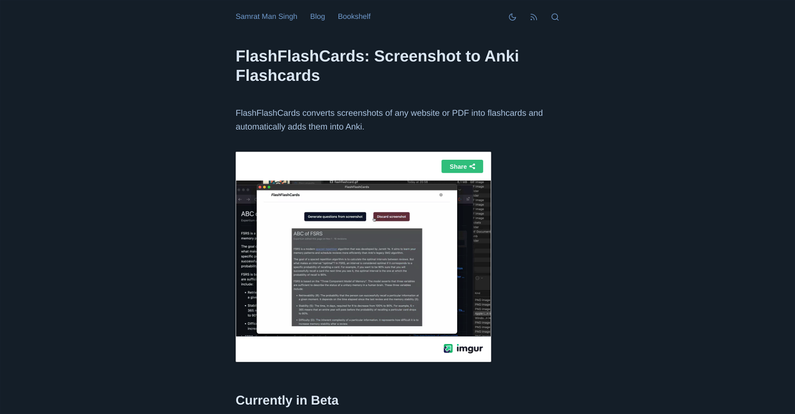FlashFlashCards website