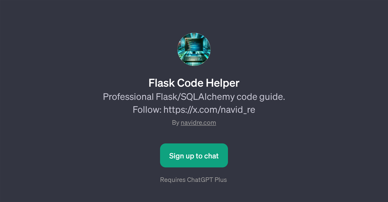 Flask Code Helper website