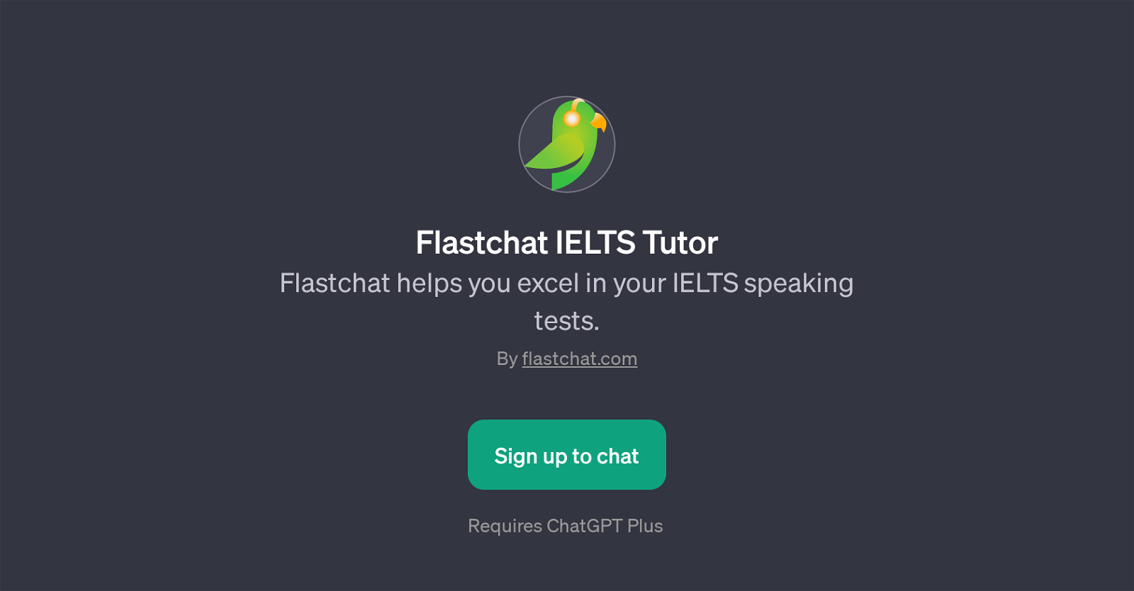 Flastchat IELTS Tutor website