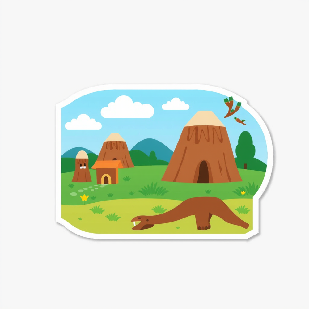 Flat Illustration Sticker website