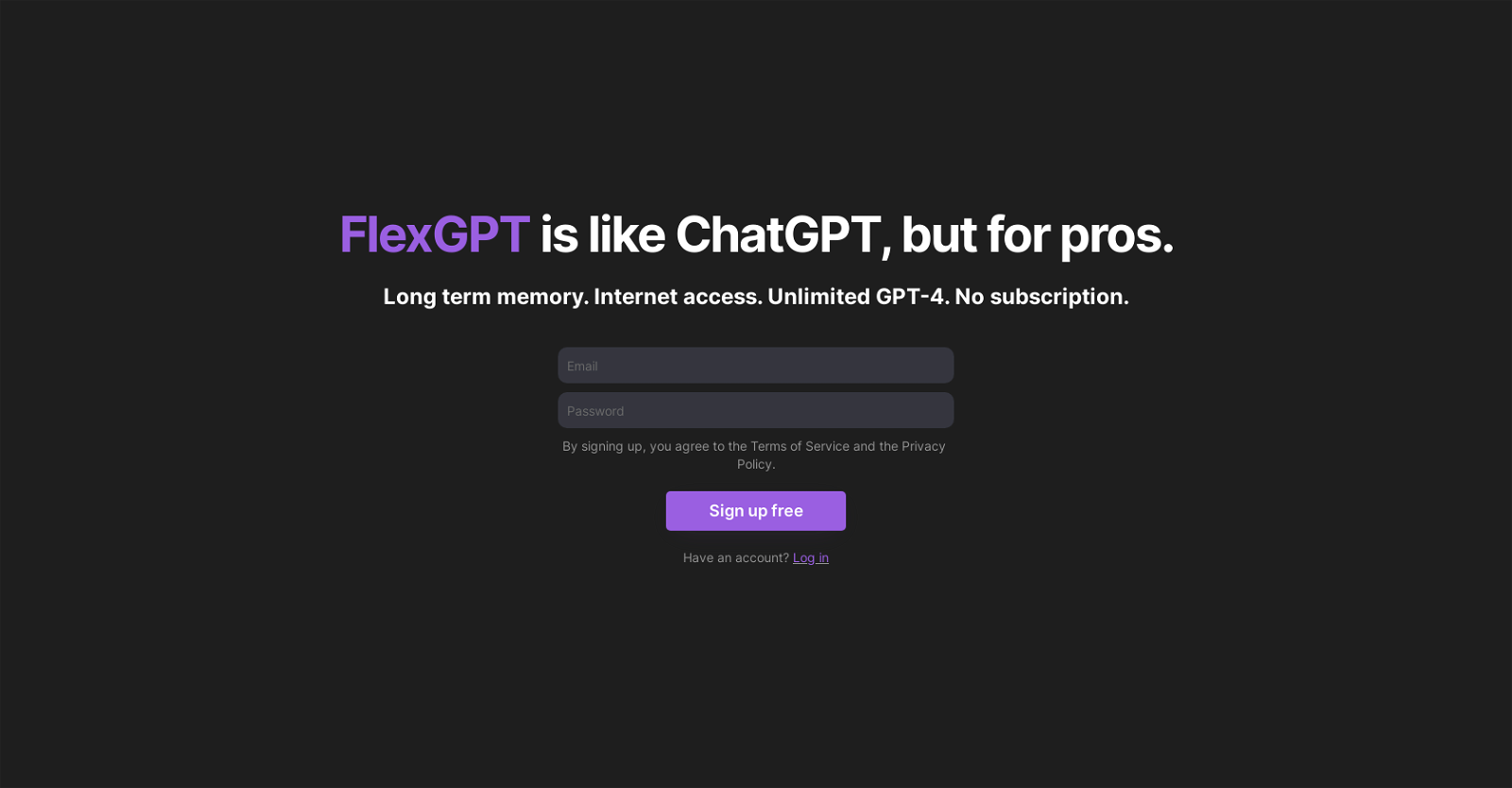 FlexGPT website