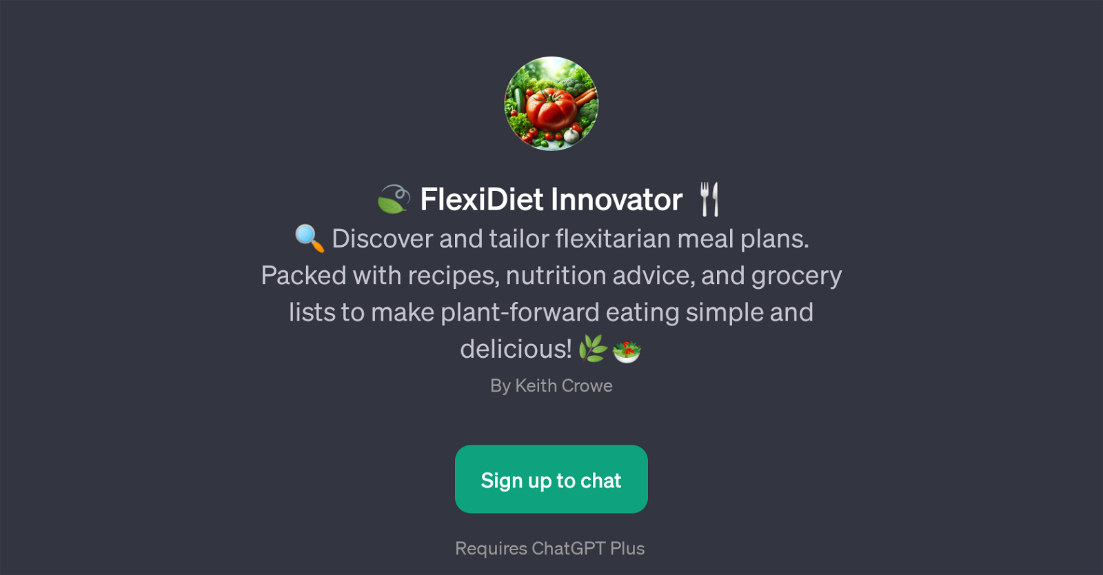 FlexiDiet Innovator website