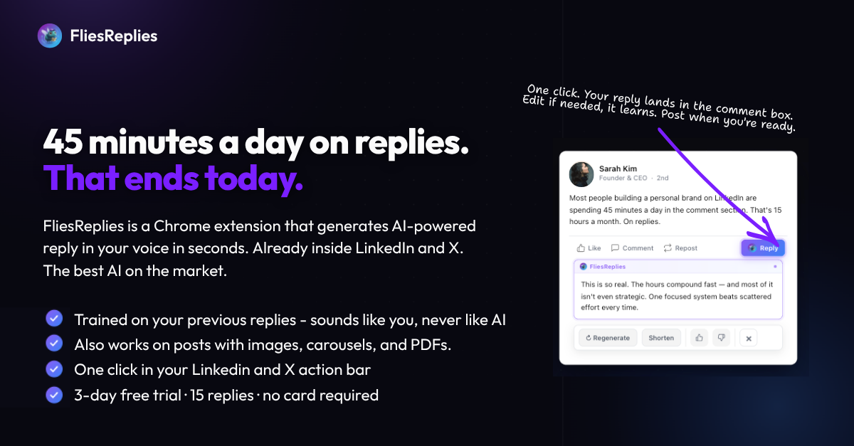 FliesReplies website