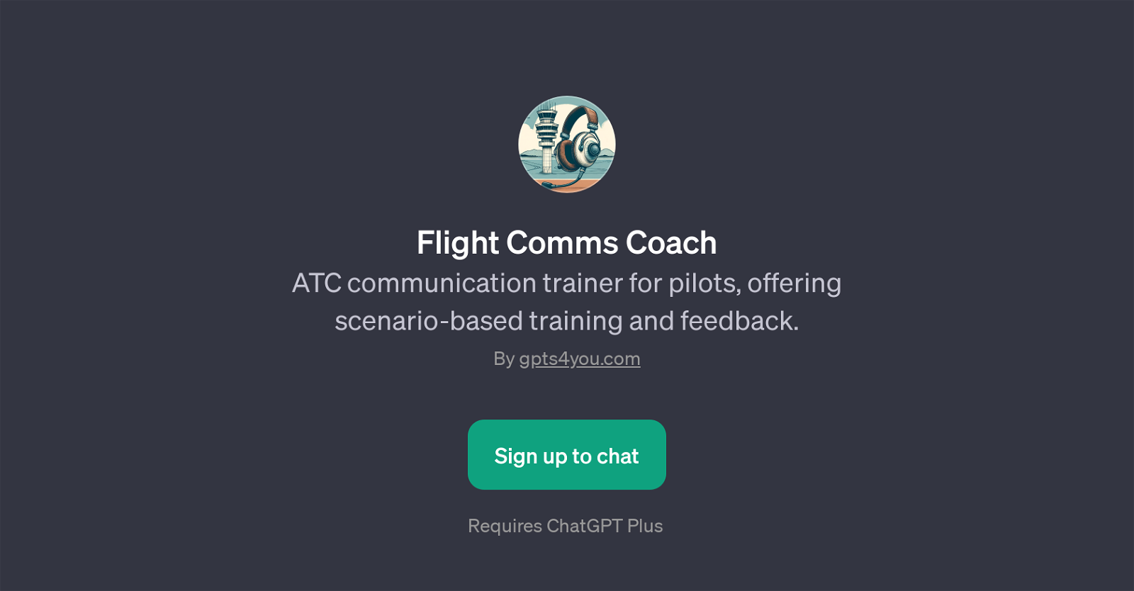 Flight Comms Coach website