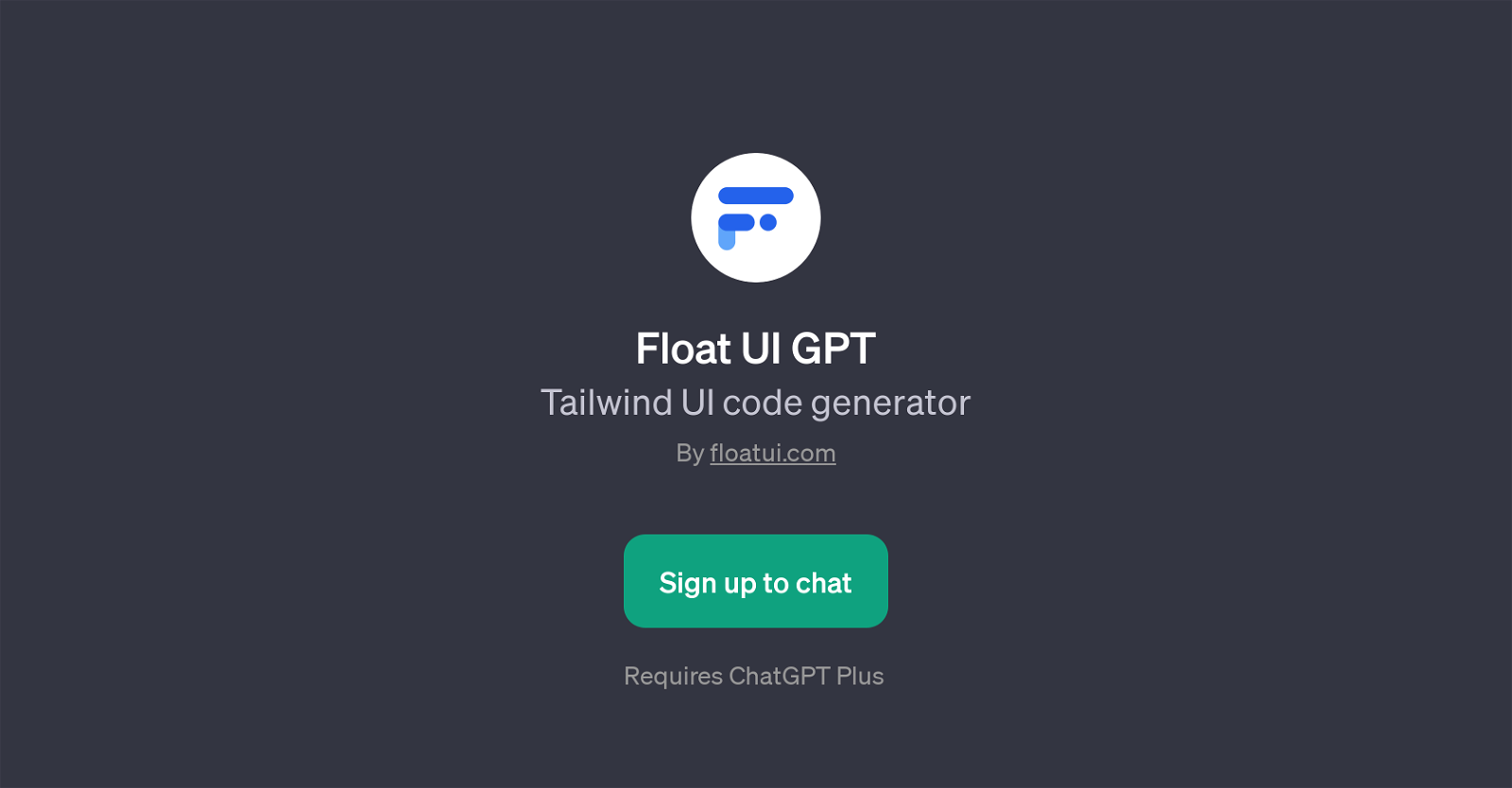 Float UI GPT website