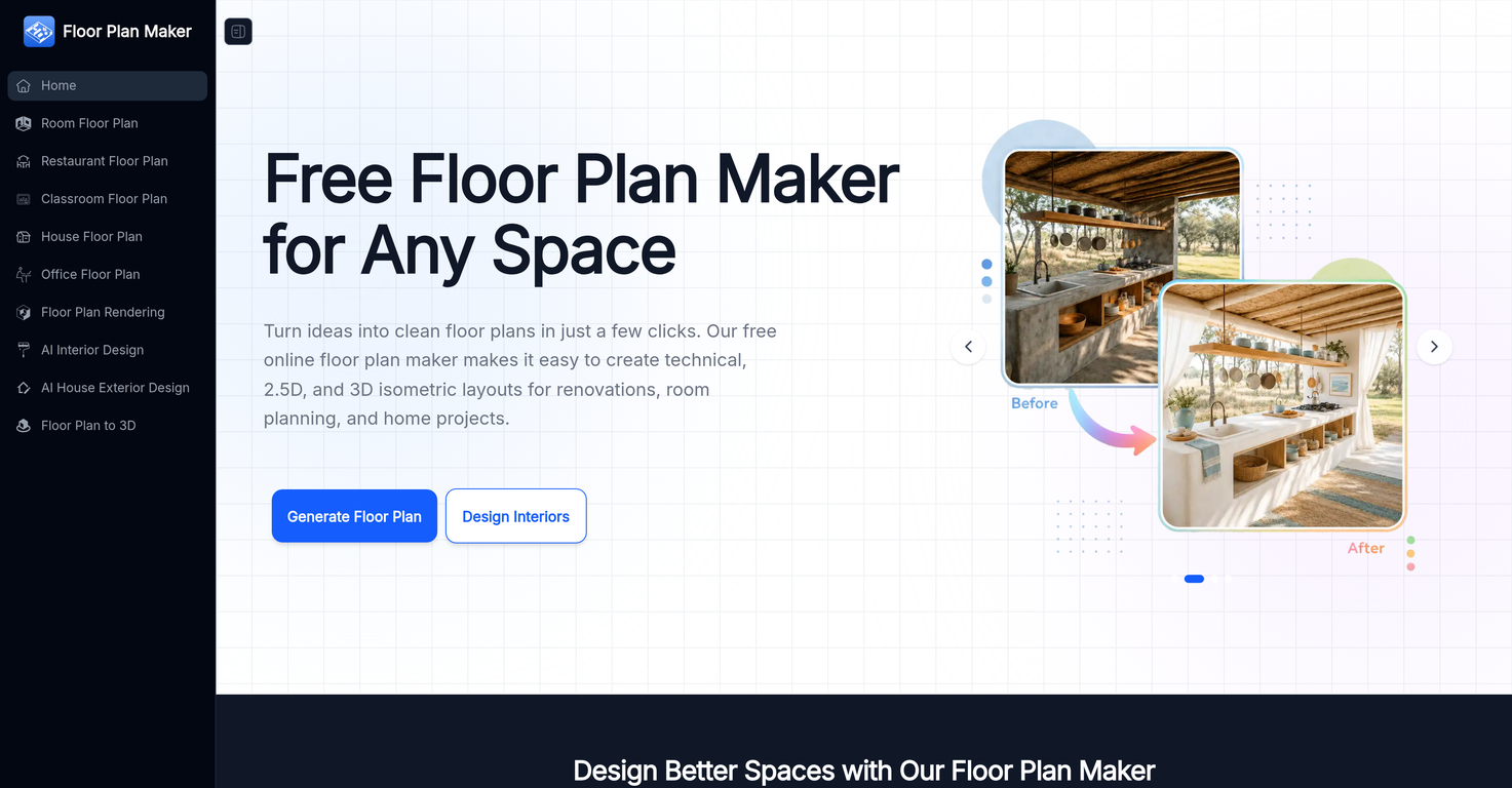 Floor Plan Maker website