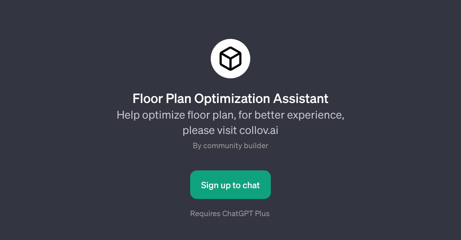Floor Plan Optimization Assistant website