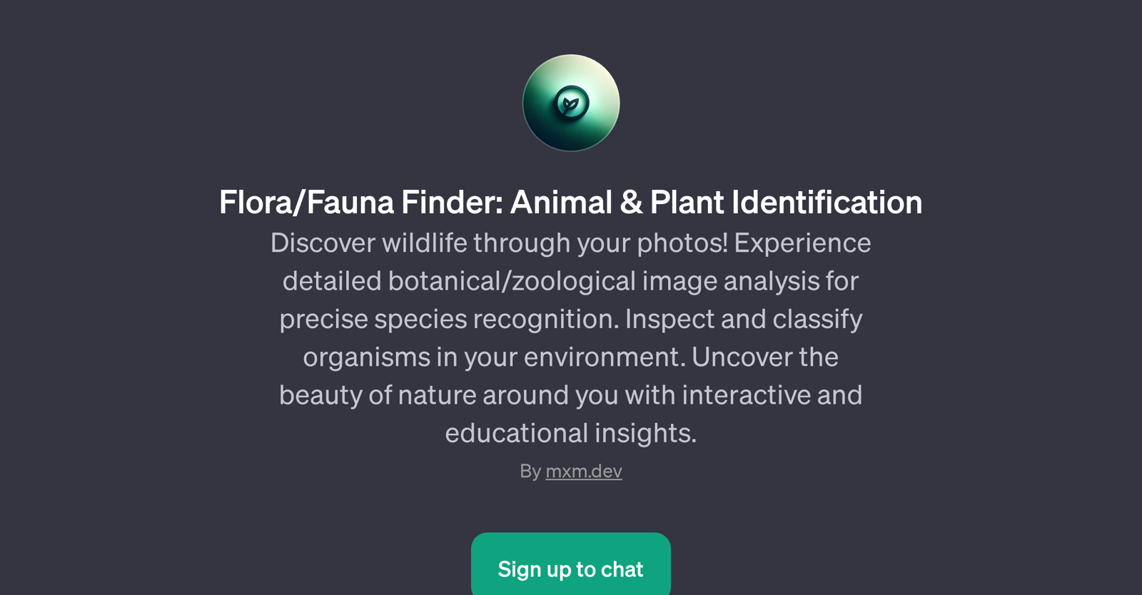 Flora/Fauna Finder: Animal & Plant Identification website
