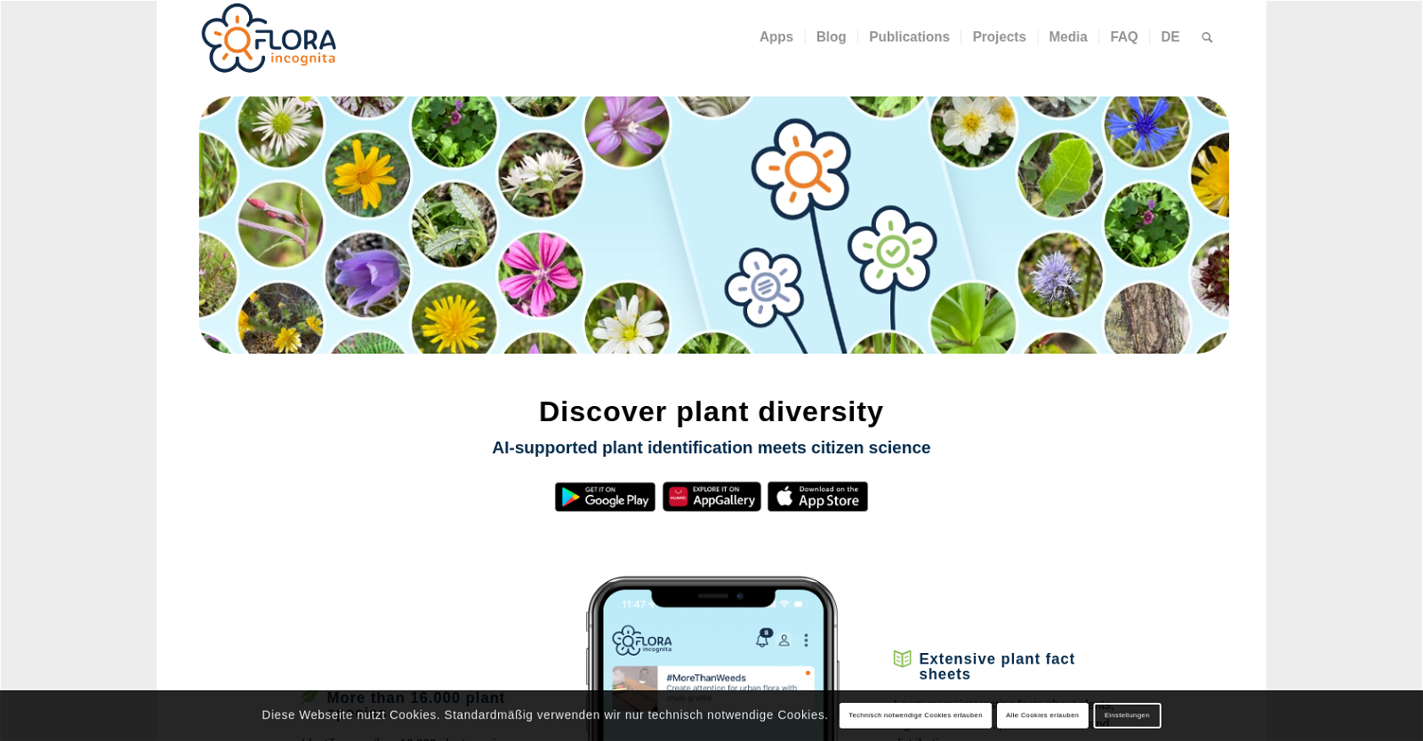 Flora incognita website