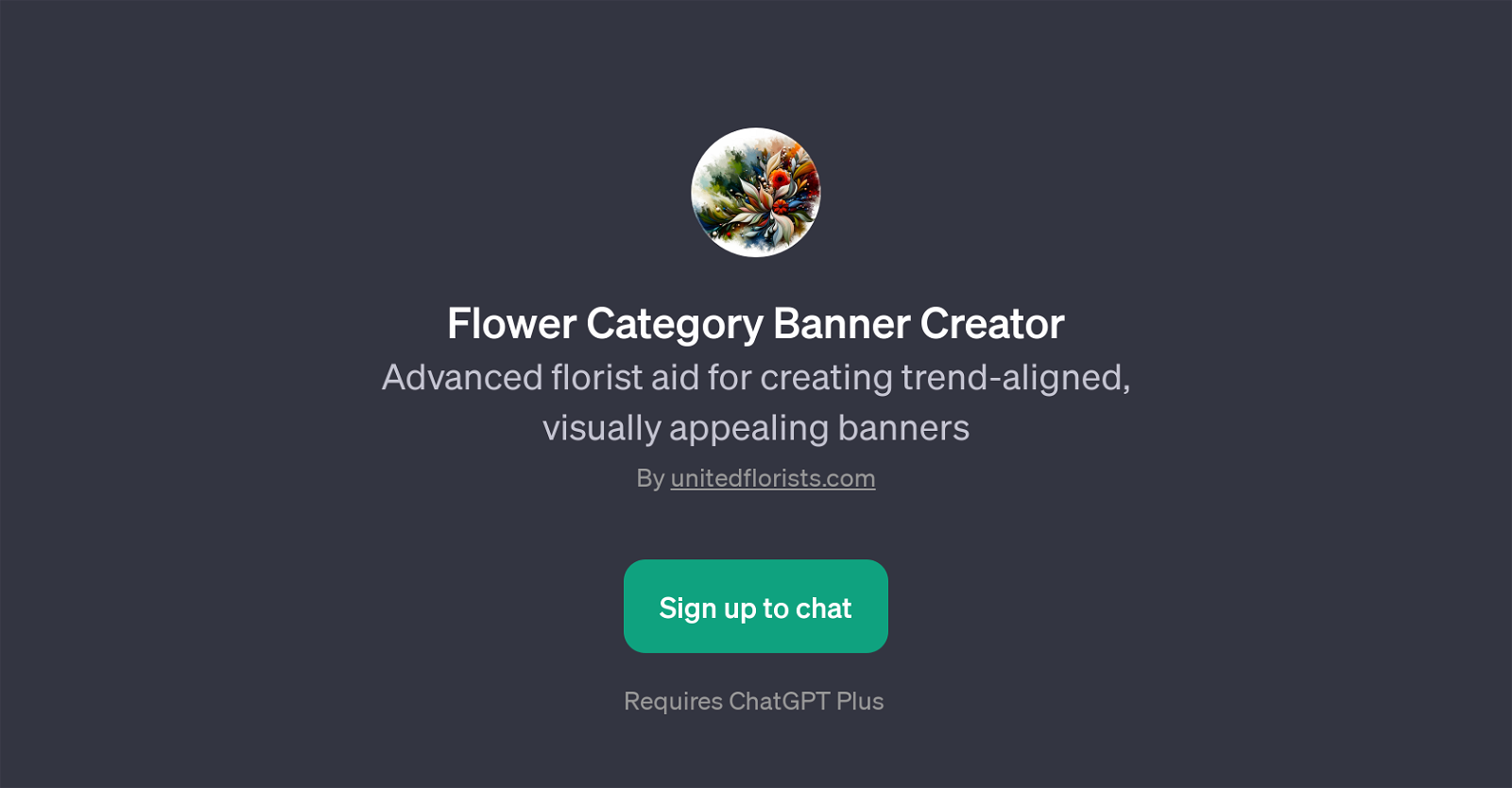 Flower Category Banner Creator website