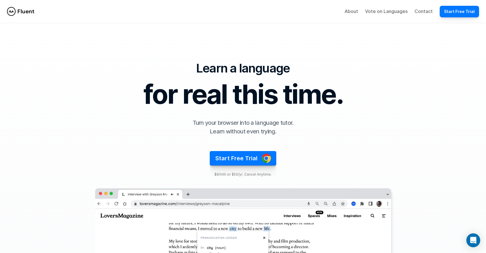 Fluent website