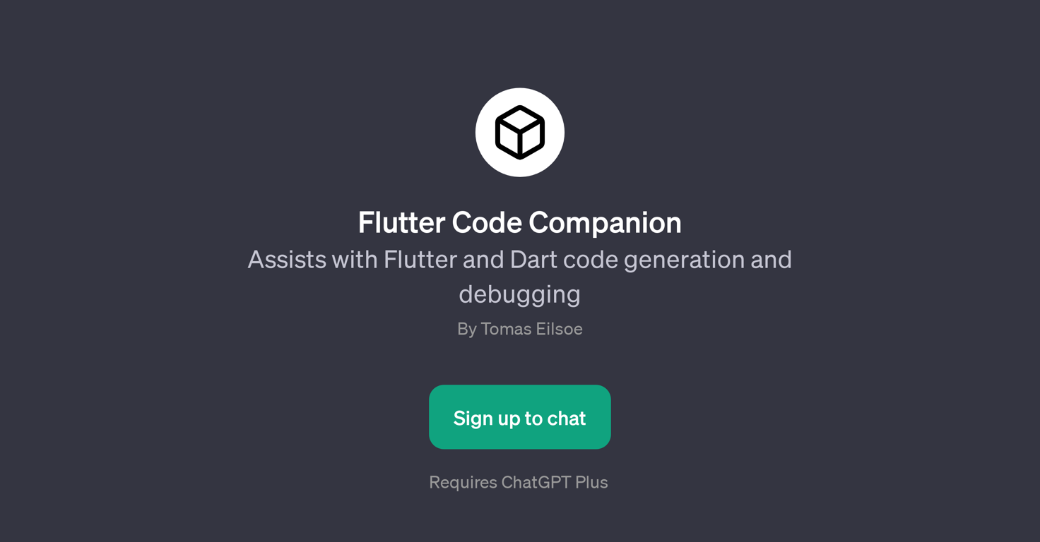 Flutter Code Companion website