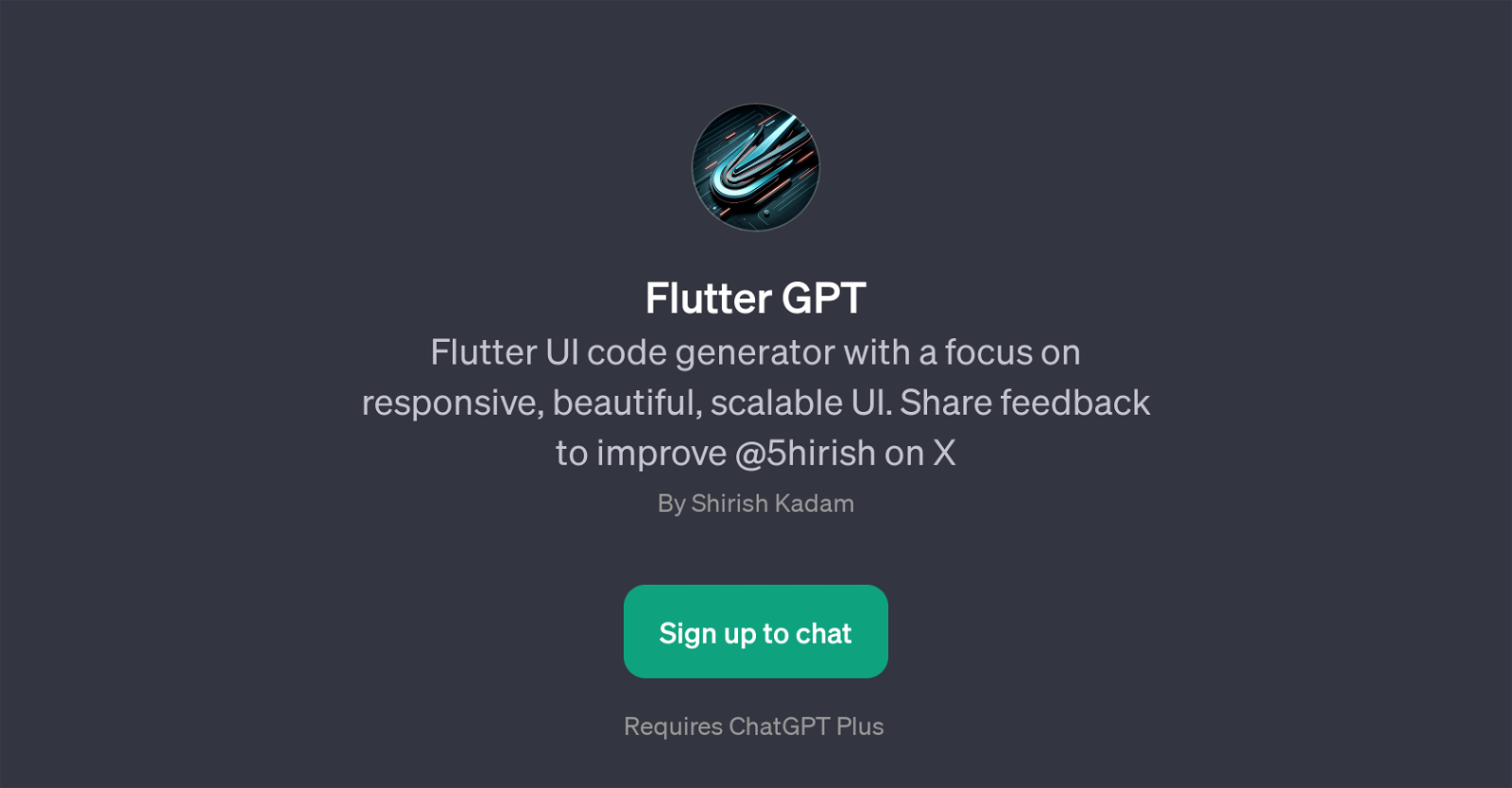 Flutter GPT website