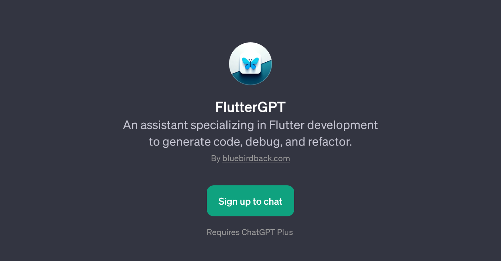 FlutterGPT website