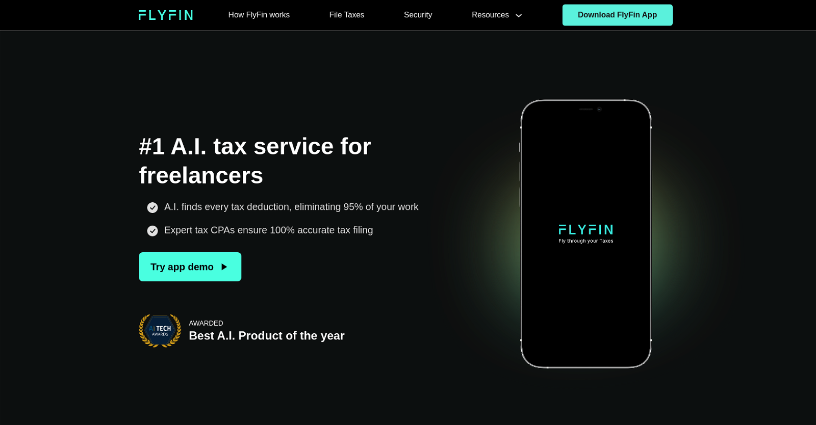 Flyfin tax website