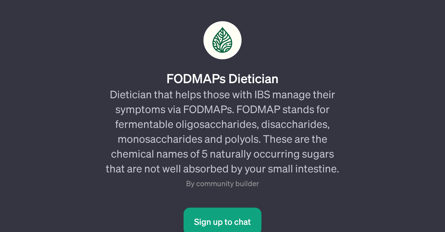 FODMAPs Dietitian website