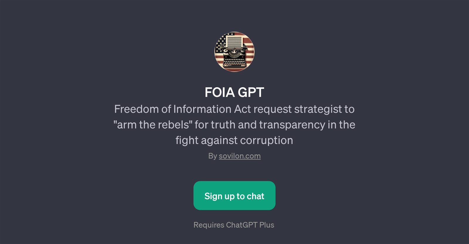 FOIA GPT website