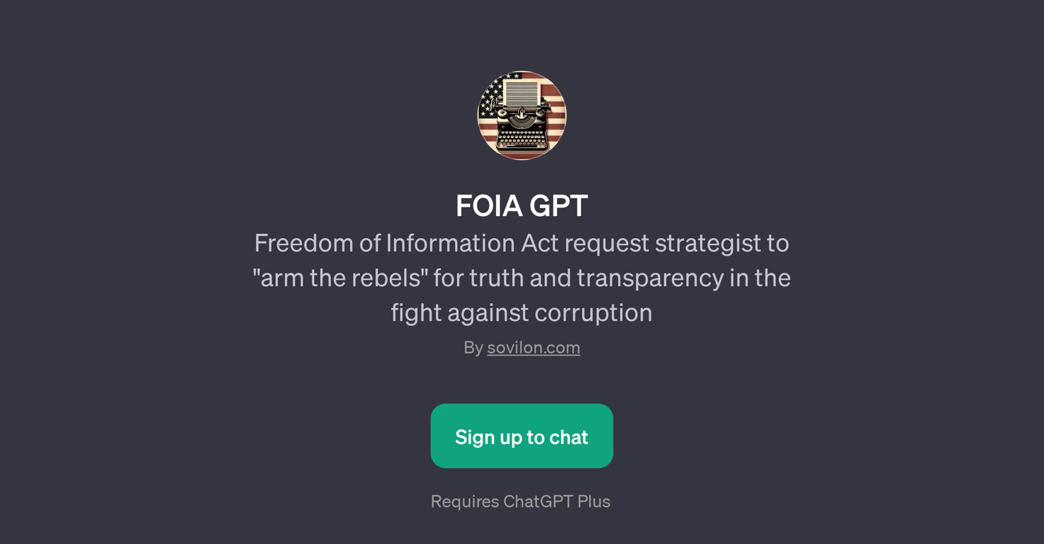 FOIA GPT website