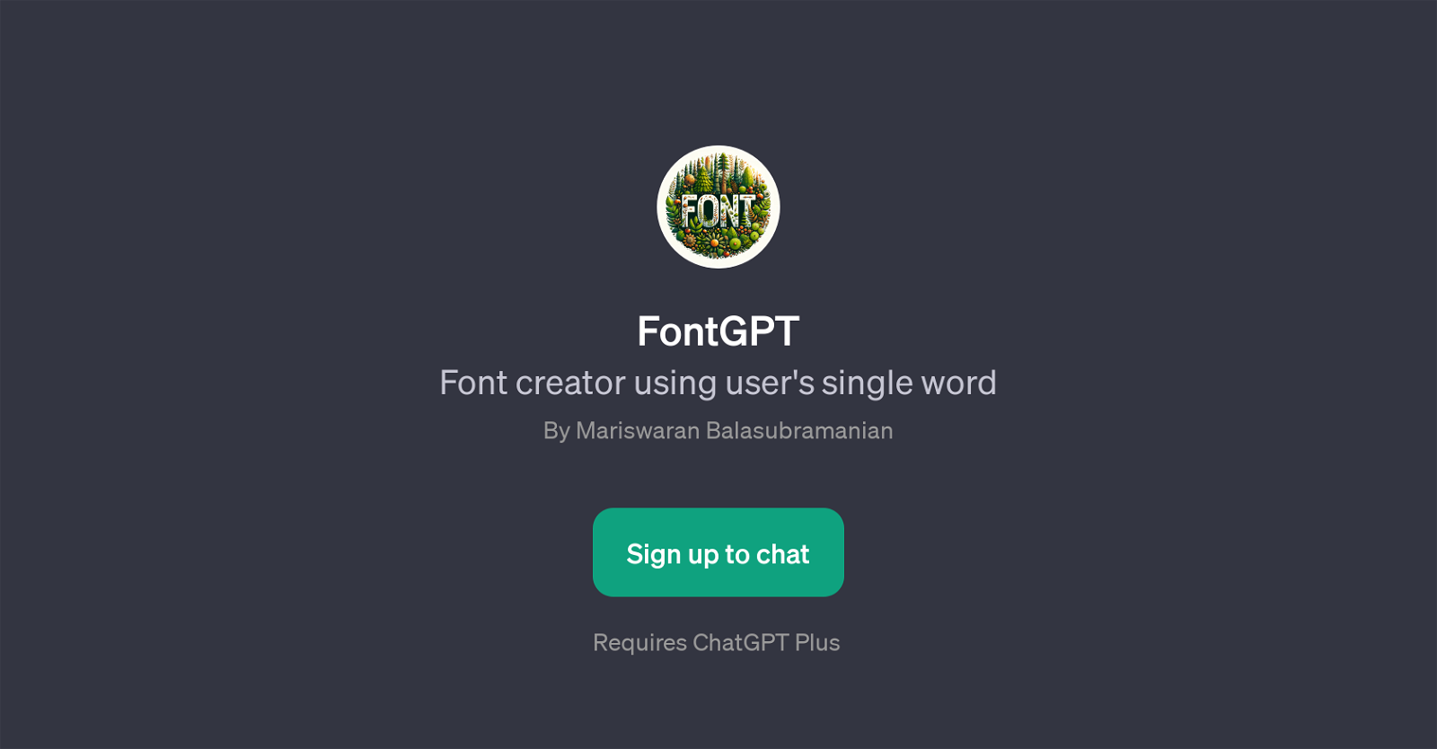 FontGPT website