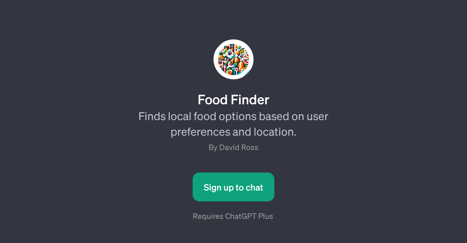 Food Finder website