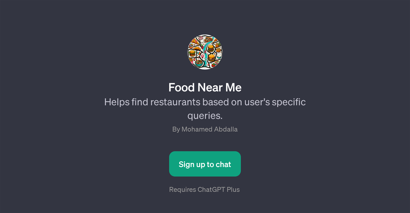 Food Near Me website