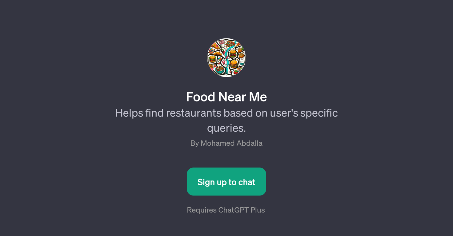 Food Near Me website