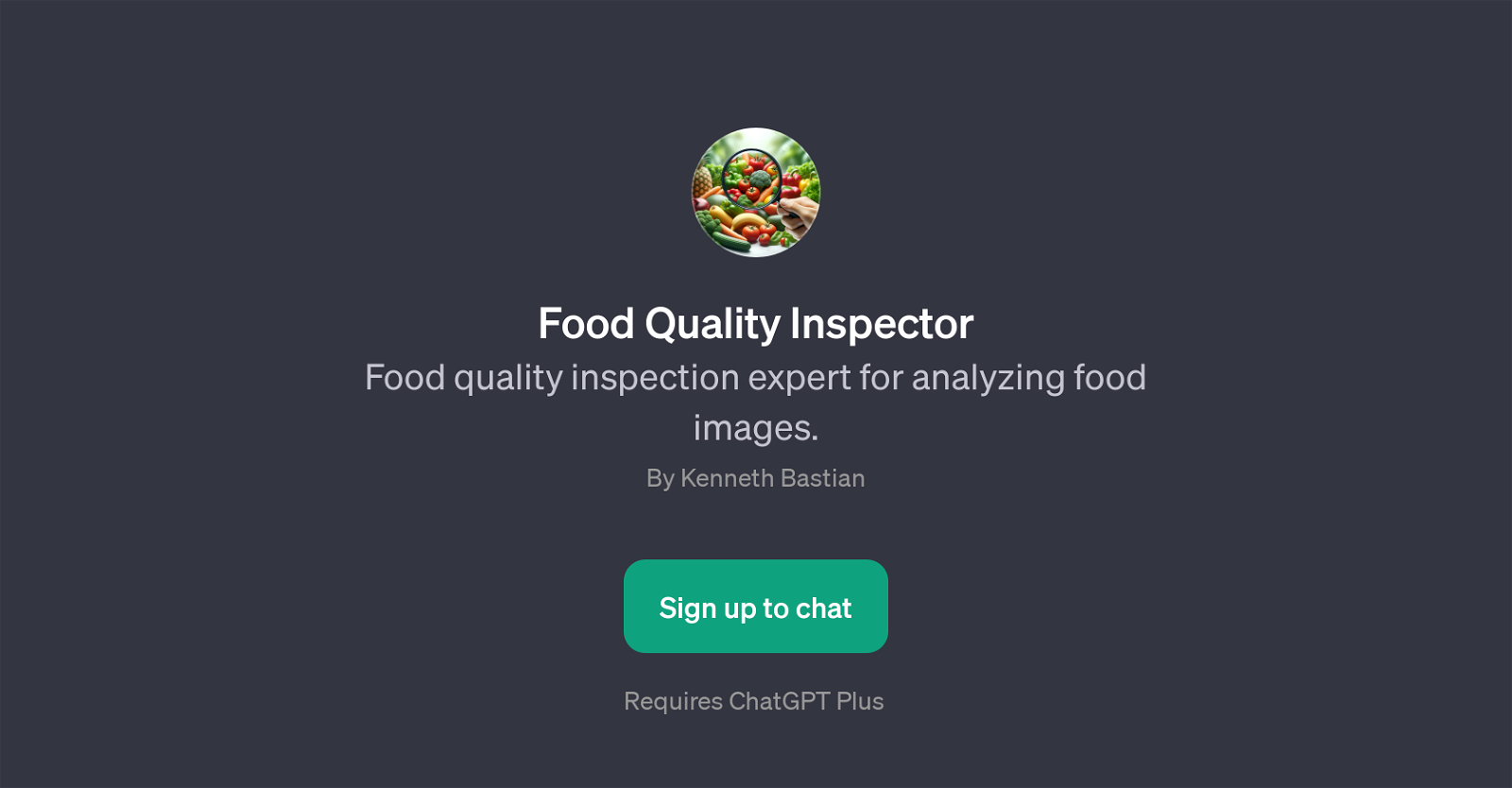 Food Quality Inspector website