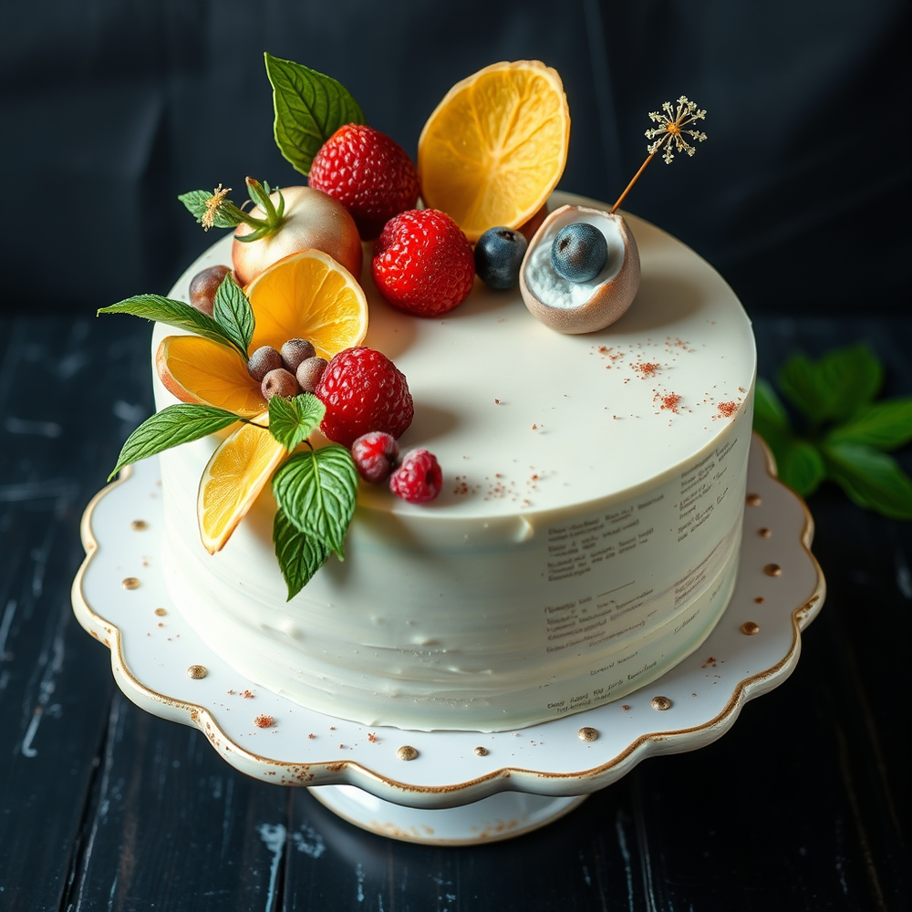 Foraging for ingredients for making cakes and designs website