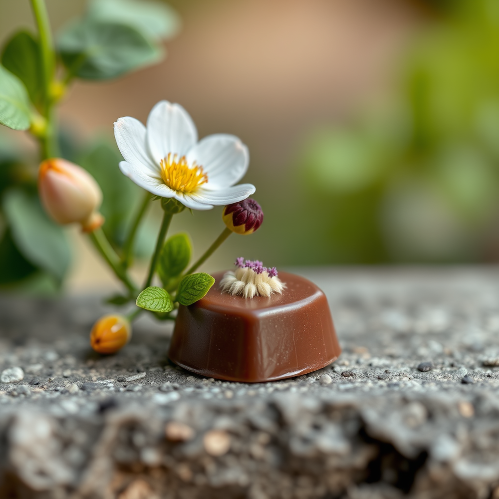 Foraging for spring ingredients for chocolate and designs website