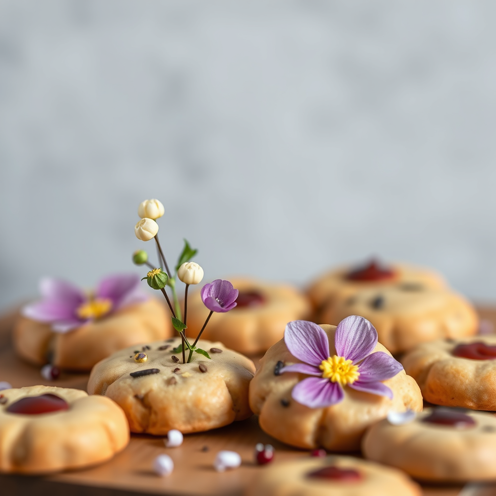 Foraging for spring ingredients for Cookies and designs website