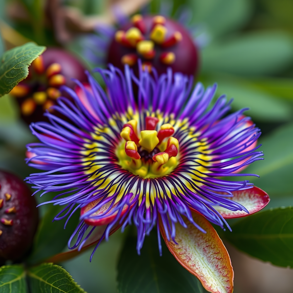 Foraging for spring ingredients for edible Passion Fruit products and designs website