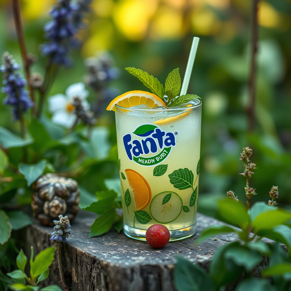 Foraging  for spring ingredients for Fanta Meadow Burst website