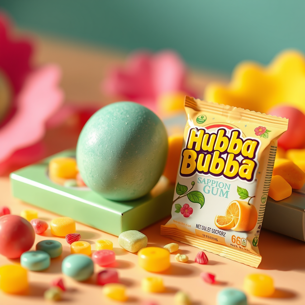 Foraging for spring ingredients for Hubba Bubba Bubble gum and designs website