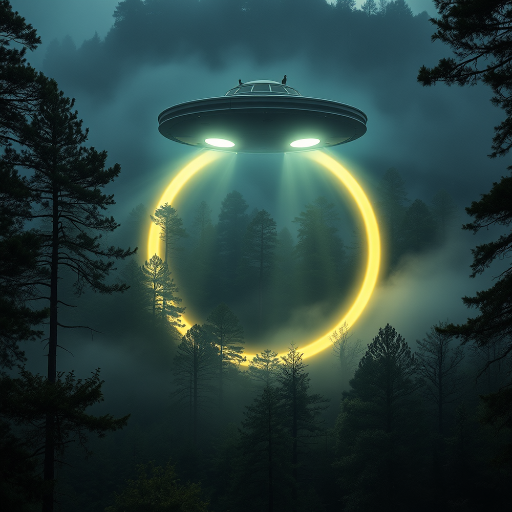 Forest Circle: UFO Saucer Genre: Sci-Fi / Landscape / Conceptual website
