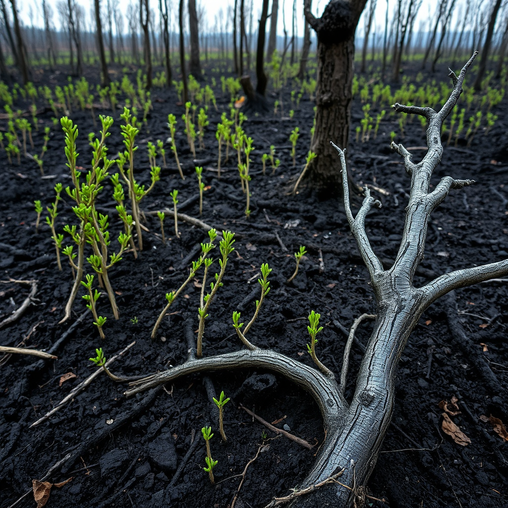 Forest Fire Aftermath: Regeneration Cycles Genre: Landscape/Conceptual website