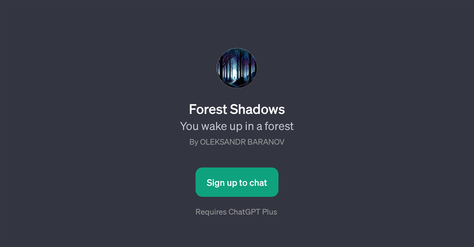 Forest Shadows website