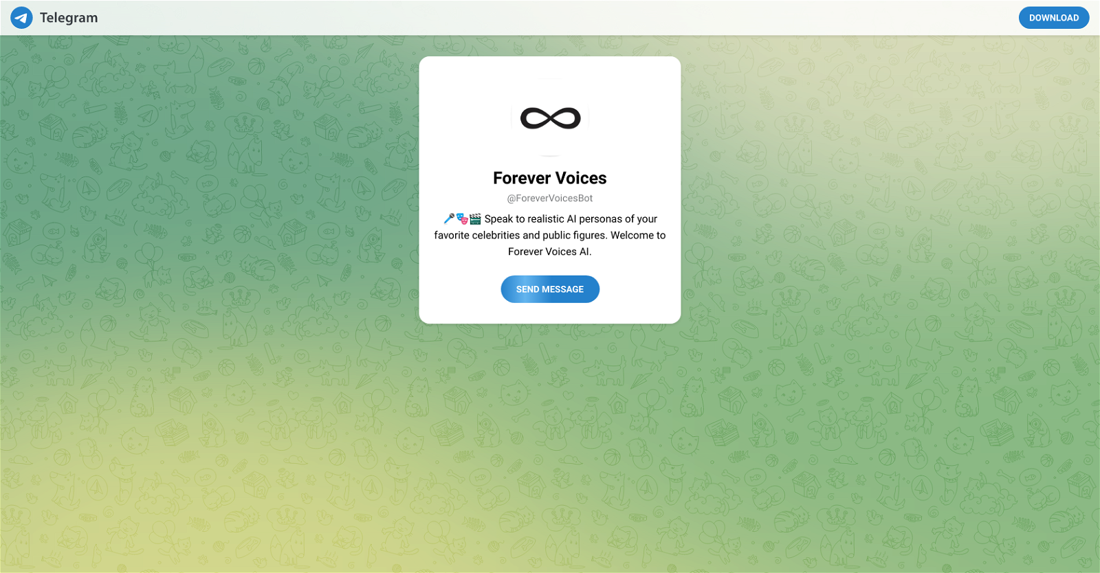 Forever Voices website