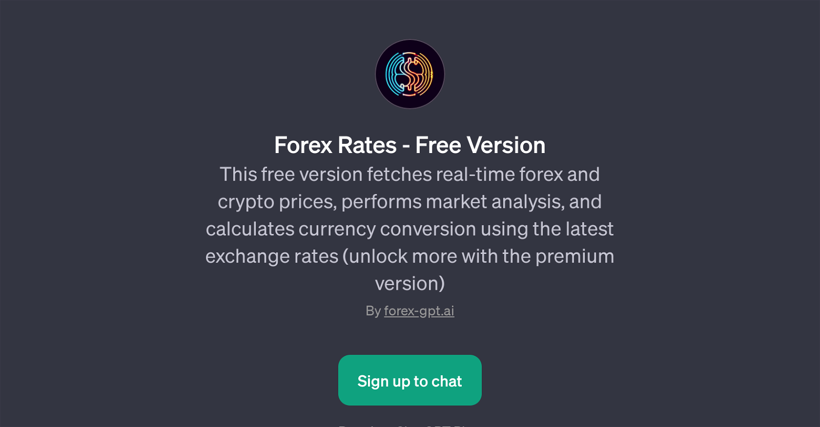 Forex Rates - Free Version website
