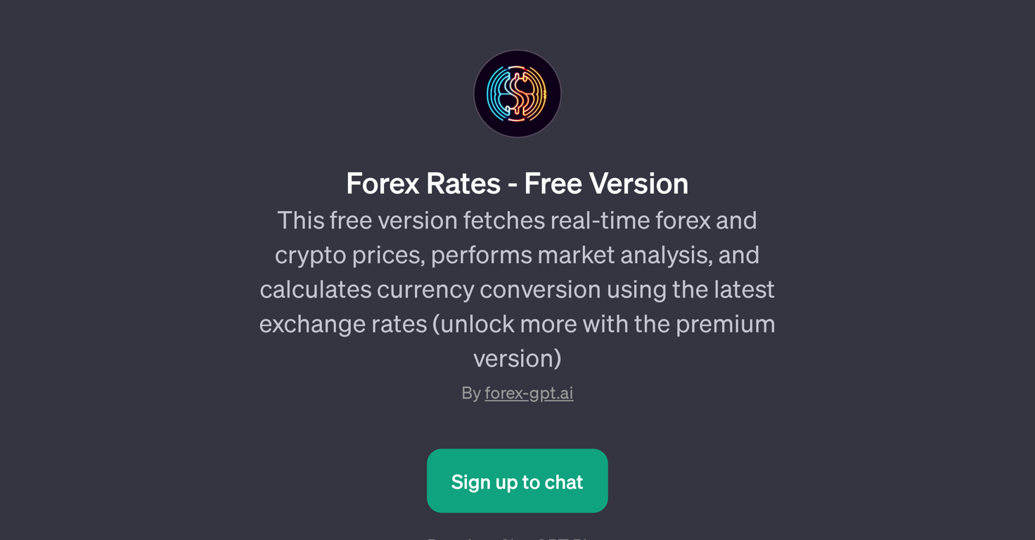 Forex Rates - Free Version website