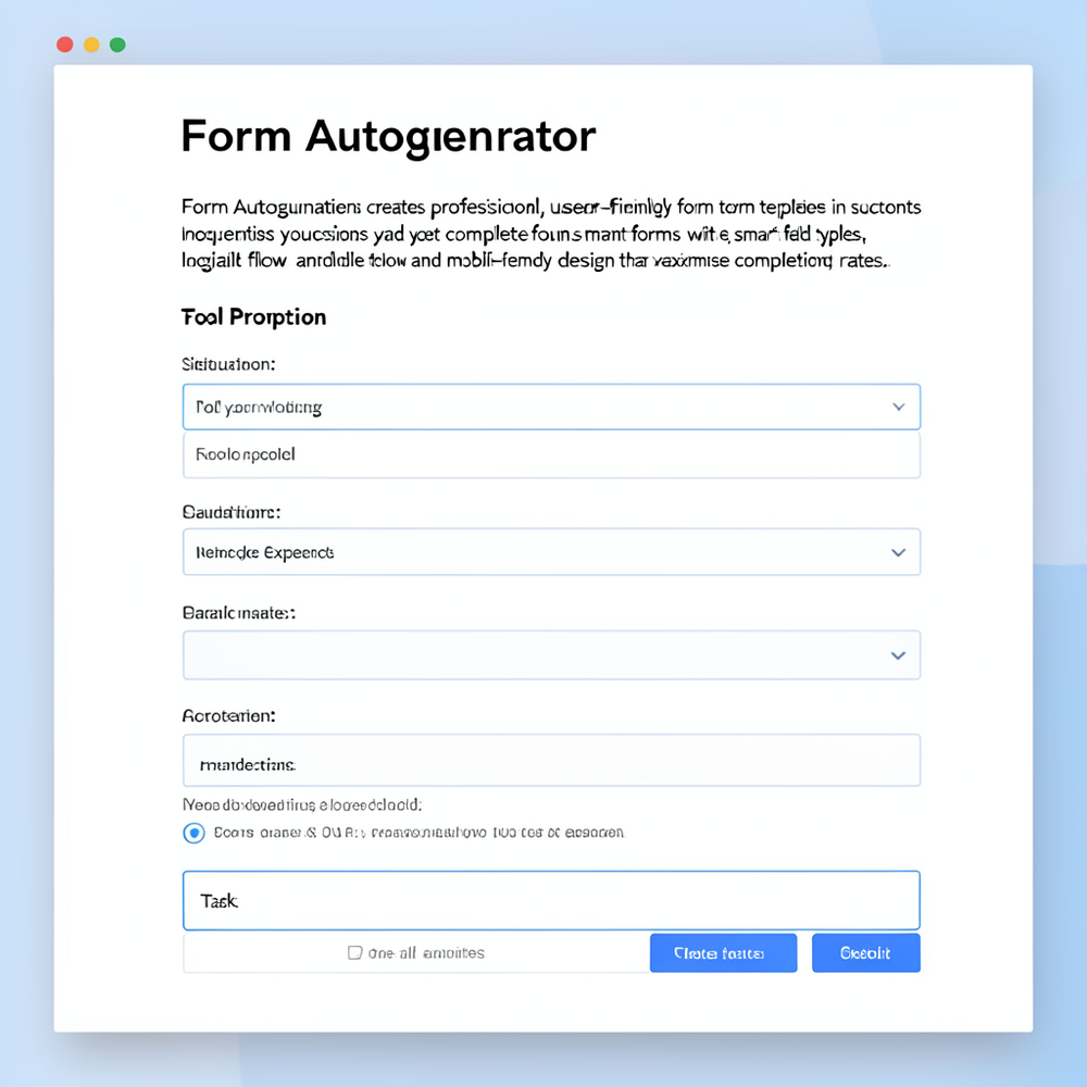 Form Autogenerator website