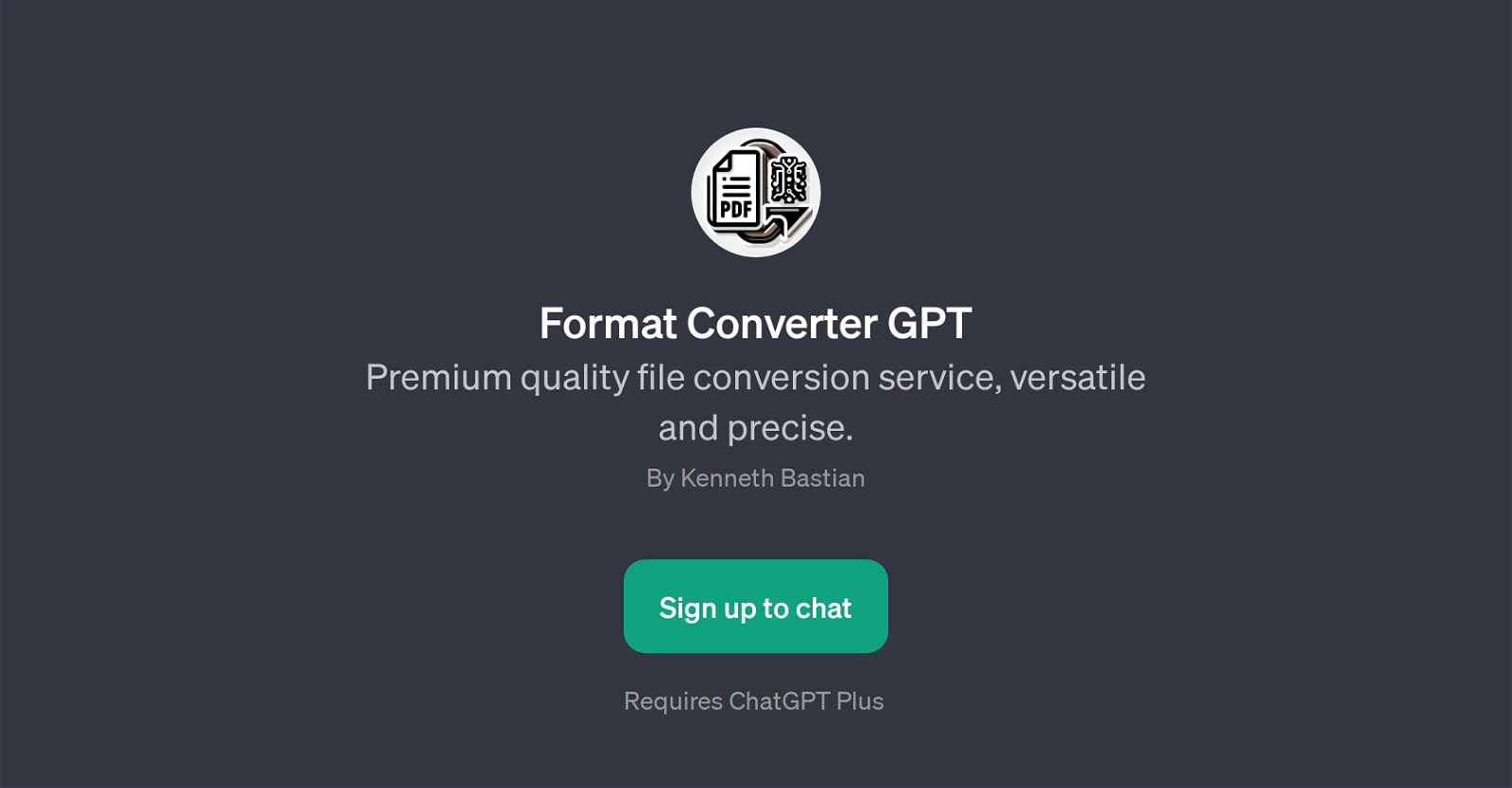 Format Converter GPT website
