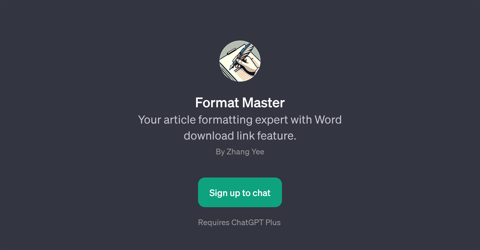 Format Master website
