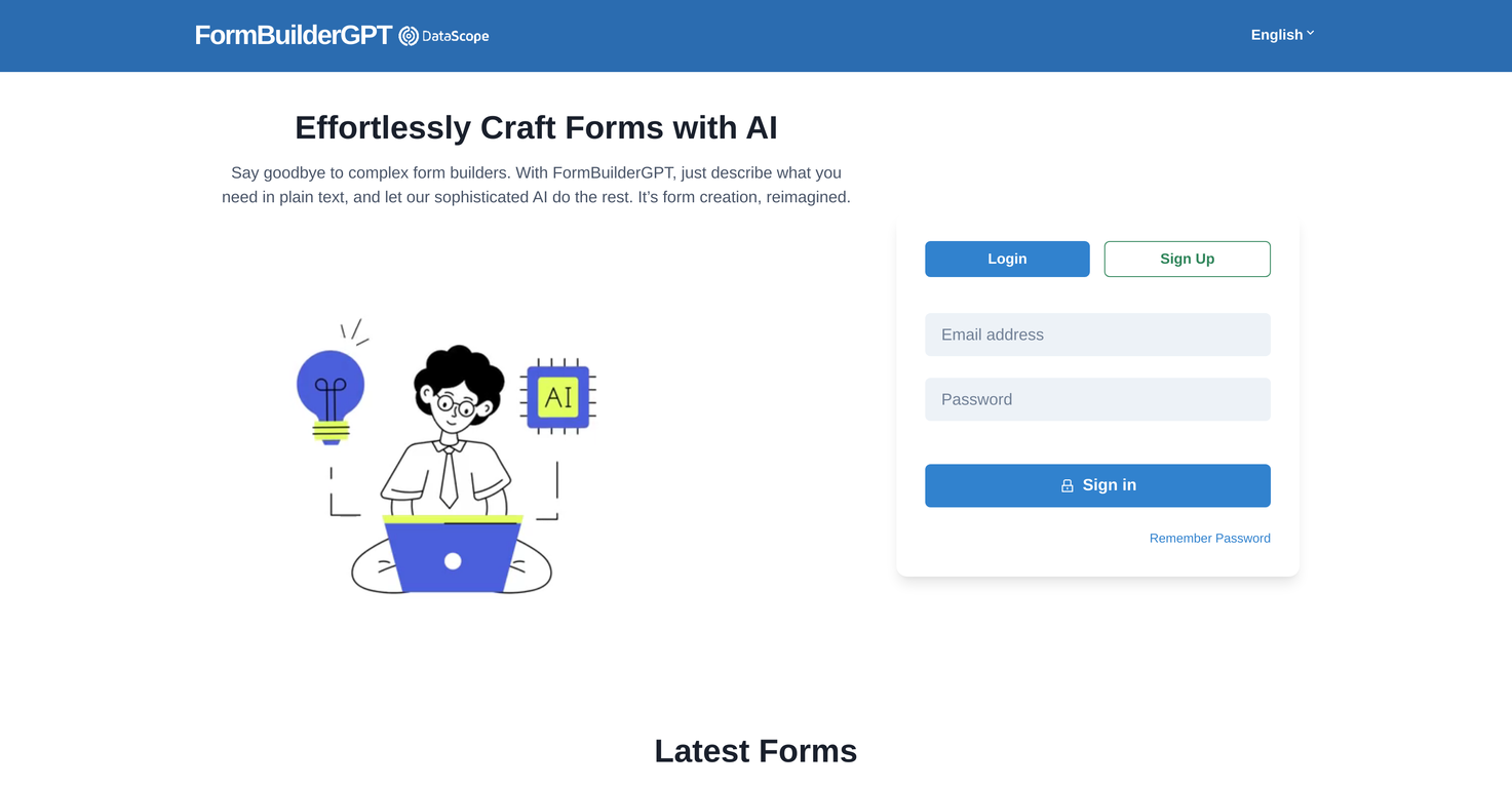 FormBuilderGPT website