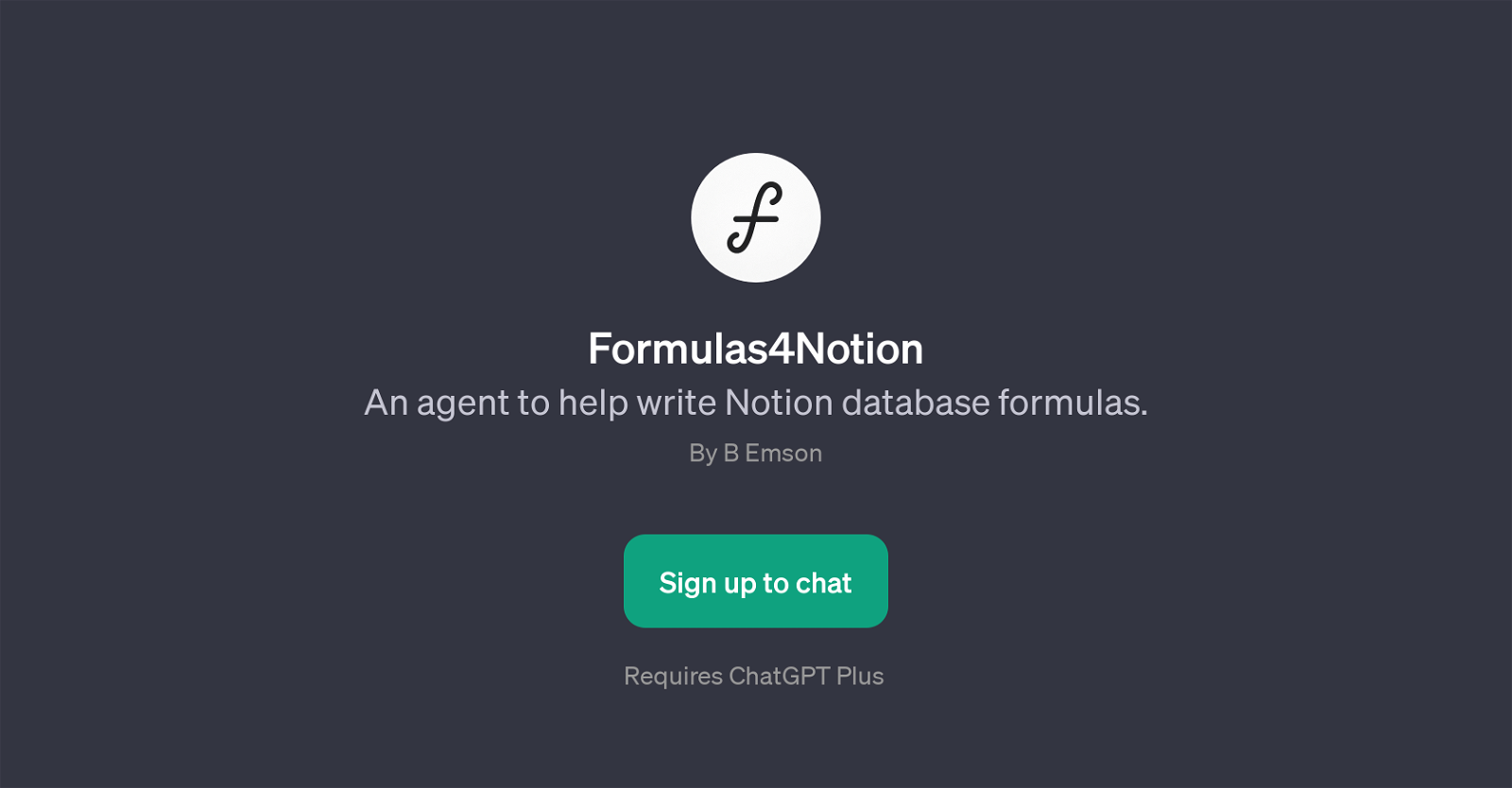 Formulas4Notion website