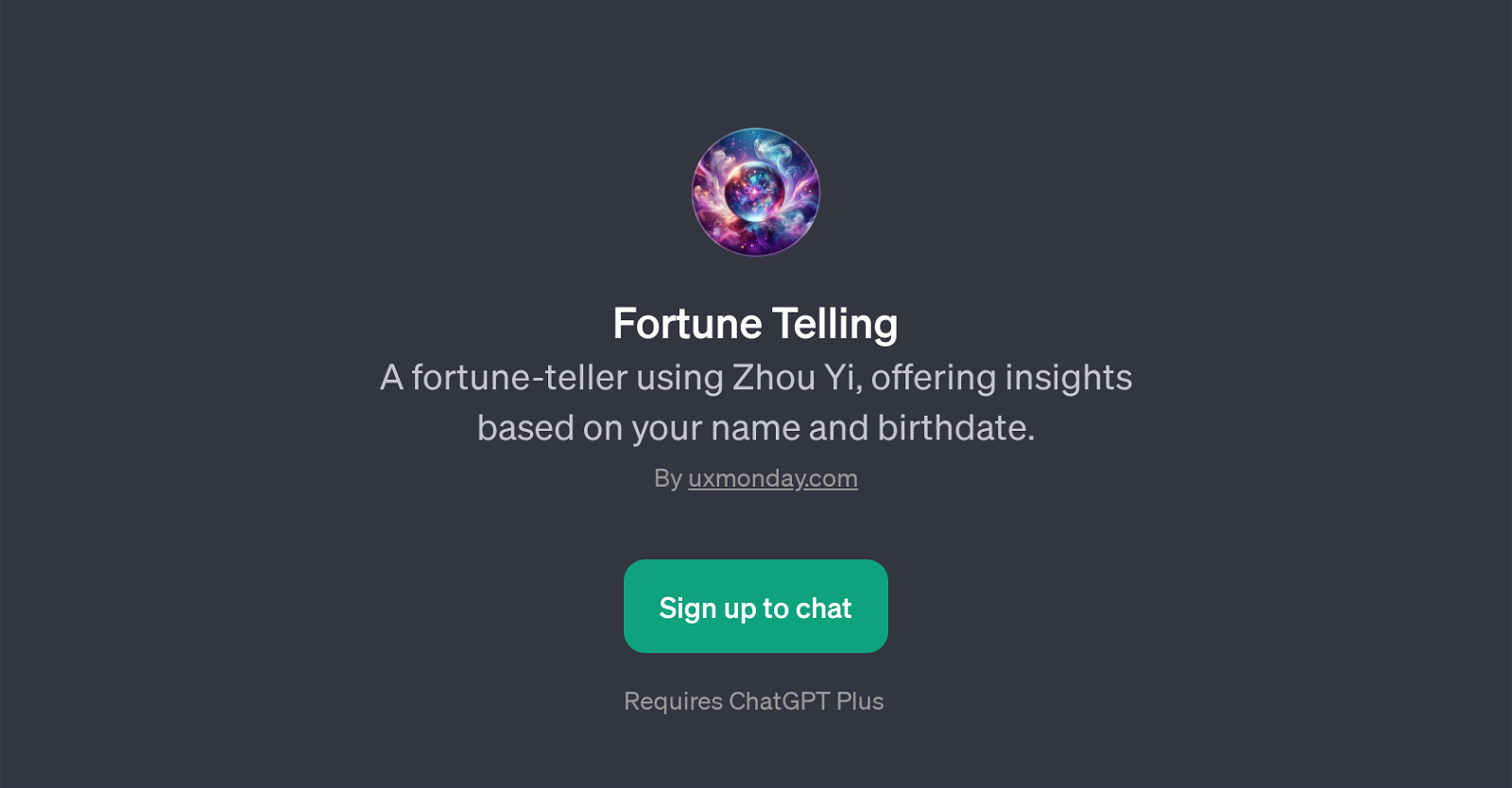 Fortune Telling website