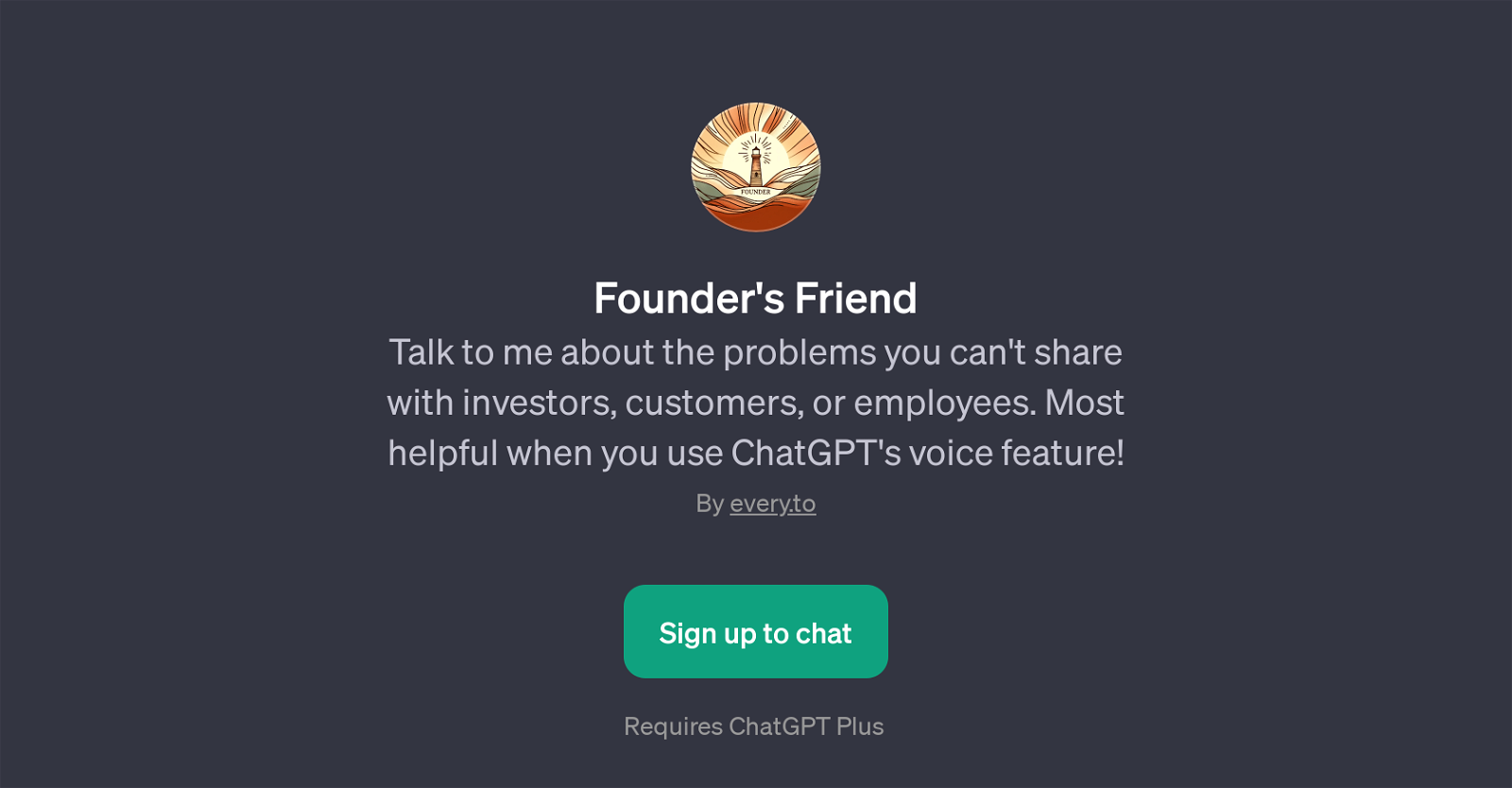 Founder's Friend website