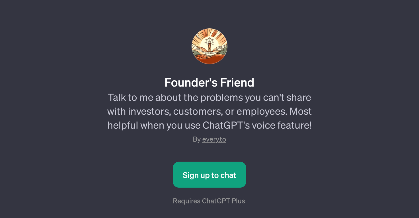 Founder's Friend website